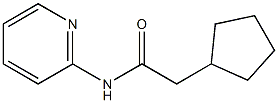 2-cyclopentyl-N-(2-pyridinyl)acetamide Structure