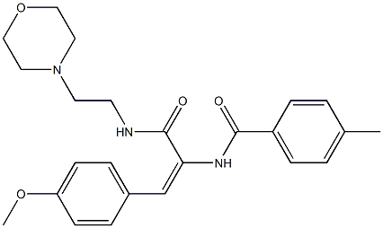  N-[2-(4-methoxyphenyl)-1-({[2-(4-morpholinyl)ethyl]amino}carbonyl)vinyl]-4-methylbenzamide