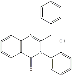 2-benzyl-3-(2-hydroxyphenyl)-4(3H)-quinazolinone,,结构式