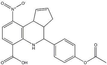 4-[4-(acetyloxy)phenyl]-9-nitro-3a,4,5,9b-tetrahydro-3H-cyclopenta[c]quinoline-6-carboxylic acid