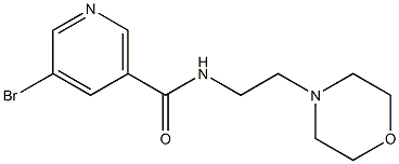 5-bromo-N-[2-(4-morpholinyl)ethyl]nicotinamide Structure