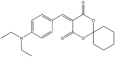 3-{[4-(diethylamino)phenyl]methylidene}-1,5-dioxaspiro[5.5]undecane-2,4-dione 结构式