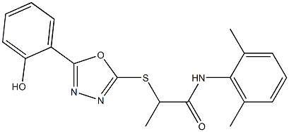 N-(2,6-dimethylphenyl)-2-{[5-(2-hydroxyphenyl)-1,3,4-oxadiazol-2-yl]sulfanyl}propanamide