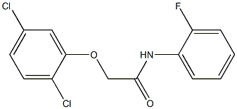 2-[(2,5-dichlorophenyl)oxy]-N-(2-fluorophenyl)acetamide 化学構造式