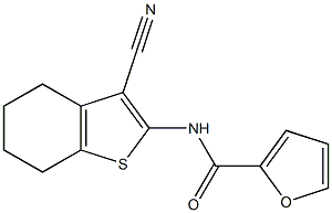 N-(3-cyano-4,5,6,7-tetrahydro-1-benzothien-2-yl)-2-furamide Structure