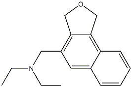 N-(1,3-dihydronaphtho[1,2-c]furan-4-ylmethyl)-N,N-diethylamine Struktur