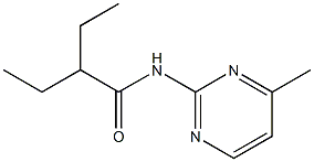 2-ethyl-N-(4-methyl-2-pyrimidinyl)butanamide Structure