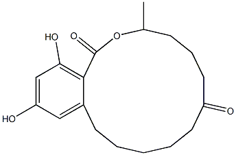 14,16-dihydroxy-3-methyl-3,4,5,6,9,10,11,12-octahydro-1H-2-benzoxacyclotetradecine-1,7(8H)-dione