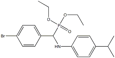 diethyl (4-bromophenyl)(4-isopropylanilino)methylphosphonate 化学構造式
