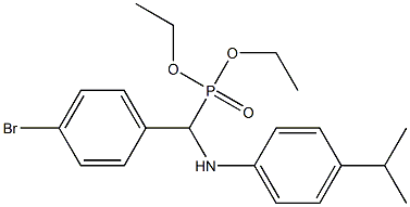 diethyl (4-bromophenyl)(4-isopropylanilino)methylphosphonate Structure