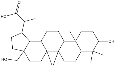  2-[9-hydroxy-3a-(hydroxymethyl)-5a,5b,8,8,11a-pentamethylicosahydro-1H-cyclopenta[a]chrysen-1-yl]propanoic acid