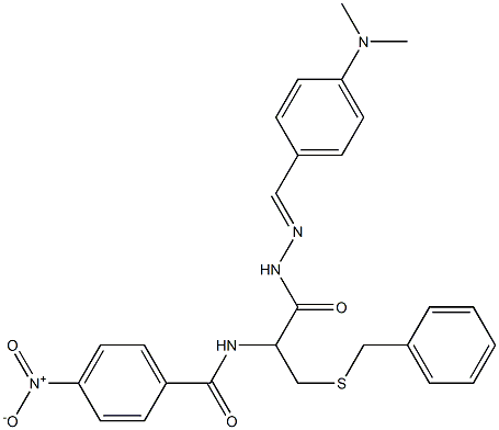 N-(1-[(benzylsulfanyl)methyl]-2-{2-[4-(dimethylamino)benzylidene]hydrazino}-2-oxoethyl)-4-nitrobenzamide