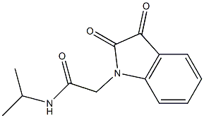2-(2,3-dioxo-2,3-dihydro-1H-indol-1-yl)-N-isopropylacetamide 结构式