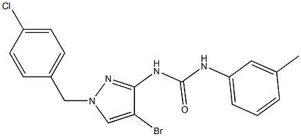 N-[4-bromo-1-(4-chlorobenzyl)-1H-pyrazol-3-yl]-N'-(3-methylphenyl)urea