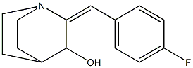 2-(4-fluorobenzylidene)quinuclidin-3-ol,,结构式
