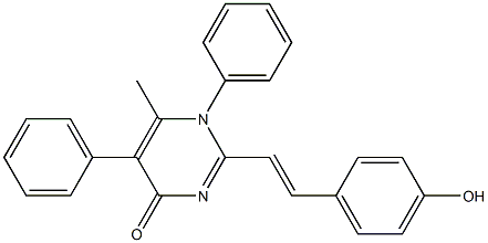  2-[2-(4-hydroxyphenyl)vinyl]-6-methyl-1,5-diphenyl-4(1H)-pyrimidinone