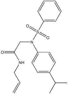 N-allyl-2-[4-isopropyl(phenylsulfonyl)anilino]acetamide|