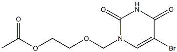 2-[(5-bromo-2,4-dioxo-3,4-dihydro-1(2H)-pyrimidinyl)methoxy]ethyl acetate Structure