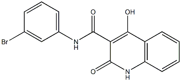 N-(3-bromophenyl)-4-hydroxy-2-oxo-1,2-dihydroquinoline-3-carboxamide Structure