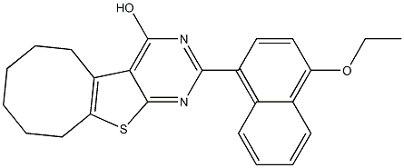 2-(4-ethoxy-1-naphthyl)-5,6,7,8,9,10-hexahydrocycloocta[4,5]thieno[2,3-d]pyrimidin-4-ol