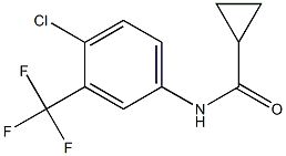 N-[4-chloro-3-(trifluoromethyl)phenyl]cyclopropanecarboxamide Structure