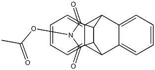 17-(acetyloxy)-17-azapentacyclo[6.6.5.0~2,7~.0~9,14~.0~15,19~]nonadeca-2,4,6,9,11,13-hexaene-16,18-dione Structure