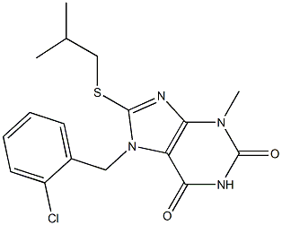 7-(2-chlorobenzyl)-8-(isobutylsulfanyl)-3-methyl-3,7-dihydro-1H-purine-2,6-dione