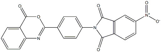 5-nitro-2-[4-(4-oxo-4H-3,1-benzoxazin-2-yl)phenyl]-1H-isoindole-1,3(2H)-dione Structure