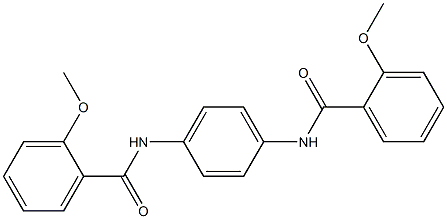 2-methoxy-N-{4-[(2-methoxybenzoyl)amino]phenyl}benzamide Structure