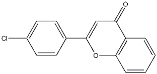 2-(4-chlorophenyl)-4H-chromen-4-one,,结构式