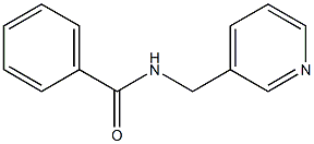 N-(3-pyridinylmethyl)benzamide 化学構造式