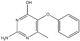 2-amino-6-methyl-5-phenoxypyrimidin-4-ol 化学構造式