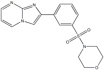 2-[3-(4-morpholinylsulfonyl)phenyl]imidazo[1,2-a]pyrimidine Structure