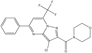 3-chloro-2-(4-morpholinylcarbonyl)-5-phenyl-7-(trifluoromethyl)pyrazolo[1,5-a]pyrimidine