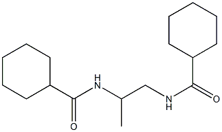 N-{2-[(cyclohexylcarbonyl)amino]propyl}cyclohexanecarboxamide 结构式
