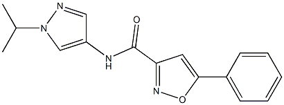 N-(1-isopropyl-1H-pyrazol-4-yl)-5-phenyl-3-isoxazolecarboxamide,,结构式