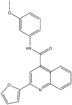 2-(2-furyl)-N-(3-methoxyphenyl)-4-quinolinecarboxamide Structure