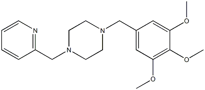 1-(2-pyridinylmethyl)-4-(3,4,5-trimethoxybenzyl)piperazine|