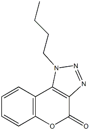 1-butylchromeno[3,4-d][1,2,3]triazol-4(1H)-one,,结构式