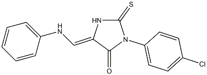 5-(anilinomethylene)-3-(4-chlorophenyl)-2-thioxo-4-imidazolidinone