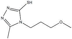 4-(3-methoxypropyl)-5-methyl-4H-1,2,4-triazole-3-thiol 结构式