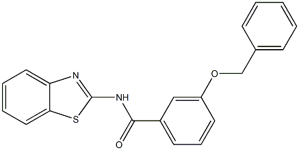 N-(1,3-benzothiazol-2-yl)-3-(benzyloxy)benzamide Struktur