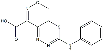 (2-anilino-6H-1,3,4-thiadiazin-5-yl)(methoxyimino)acetic acid|