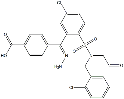 4-[2-({(2-chlorobenzyl)[(4-chlorophenyl)sulfonyl]amino}acetyl)carbohydrazonoyl]benzoic acid