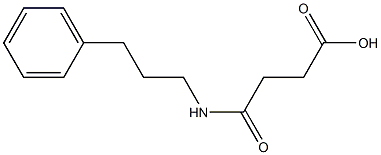 4-oxo-4-[(3-phenylpropyl)amino]butanoic acid Struktur