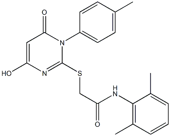 N-(2,6-dimethylphenyl)-2-{[4-hydroxy-1-(4-methylphenyl)-6-oxo-1,6-dihydro-2-pyrimidinyl]sulfanyl}acetamide