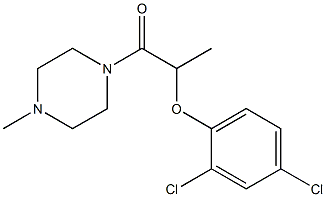 2,4-dichlorophenyl 1-methyl-2-(4-methyl-1-piperazinyl)-2-oxoethyl ether Structure