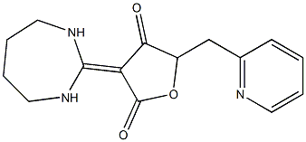 3-(1,3-diazepan-2-ylidene)-5-(2-pyridinylmethyl)-2,4(3H,5H)-furandione Structure