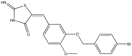 5-{3-[(4-bromobenzyl)oxy]-4-methoxybenzylidene}-2-imino-1,3-thiazolidin-4-one