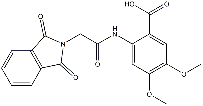 2-{[(1,3-dioxo-1,3-dihydro-2H-isoindol-2-yl)acetyl]amino}-4,5-bis(methyloxy)benzoic acid Structure